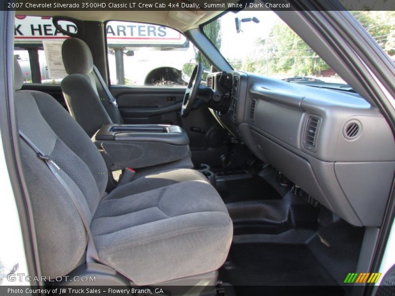 Summit White / Dark Charcoal 2007 Chevrolet Silverado 3500HD Classic LT Crew Cab 4x4 Dually