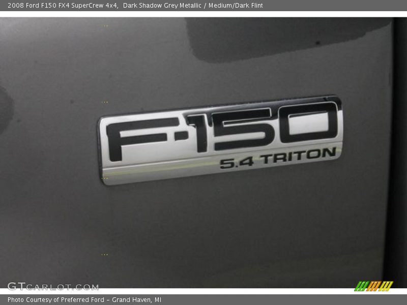 Dark Shadow Grey Metallic / Medium/Dark Flint 2008 Ford F150 FX4 SuperCrew 4x4