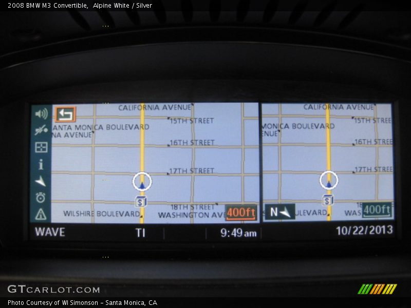 Navigation of 2008 M3 Convertible