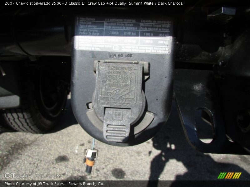 Summit White / Dark Charcoal 2007 Chevrolet Silverado 3500HD Classic LT Crew Cab 4x4 Dually