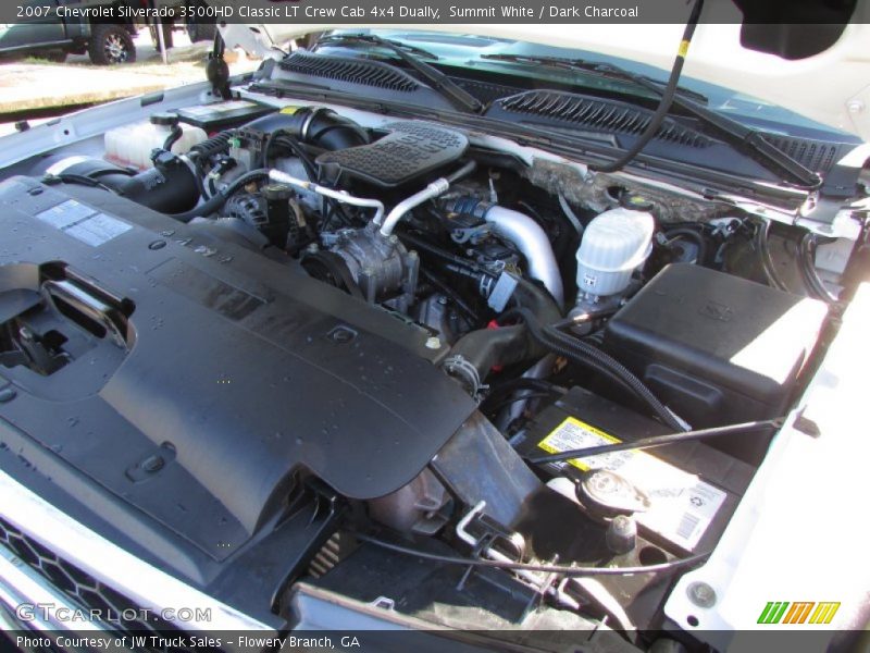 Summit White / Dark Charcoal 2007 Chevrolet Silverado 3500HD Classic LT Crew Cab 4x4 Dually