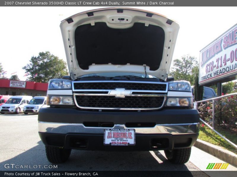 Summit White / Dark Charcoal 2007 Chevrolet Silverado 3500HD Classic LT Crew Cab 4x4 Dually