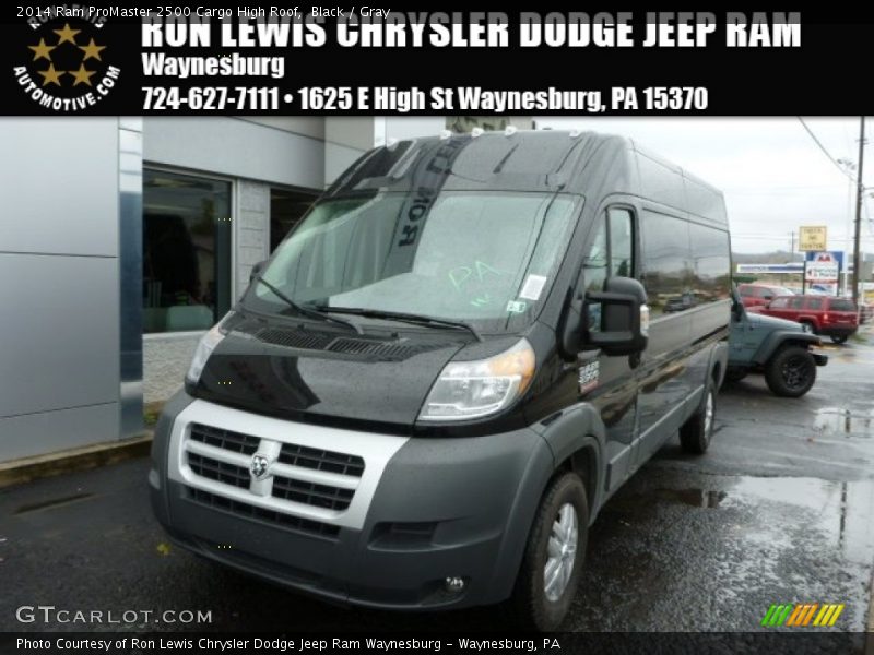 Black / Gray 2014 Ram ProMaster 2500 Cargo High Roof