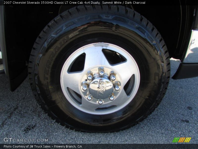 Summit White / Dark Charcoal 2007 Chevrolet Silverado 3500HD Classic LT Crew Cab 4x4 Dually