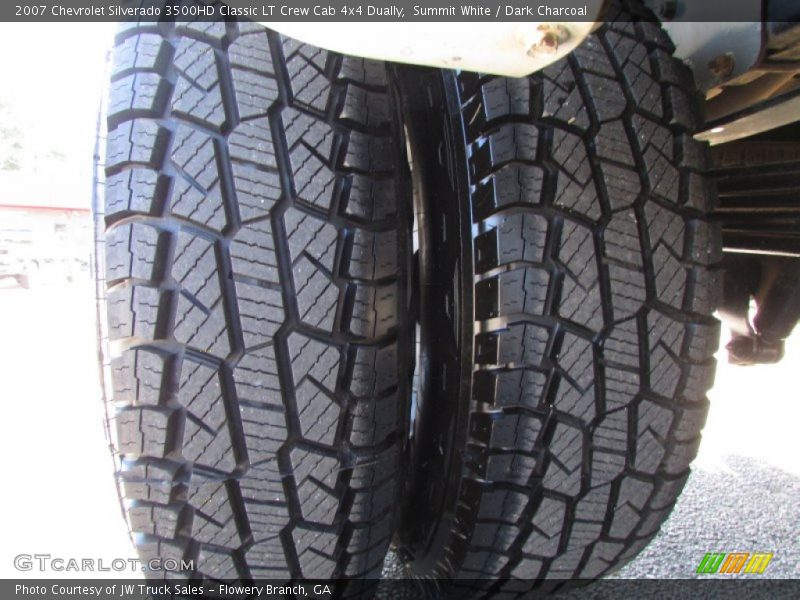 Summit White / Dark Charcoal 2007 Chevrolet Silverado 3500HD Classic LT Crew Cab 4x4 Dually