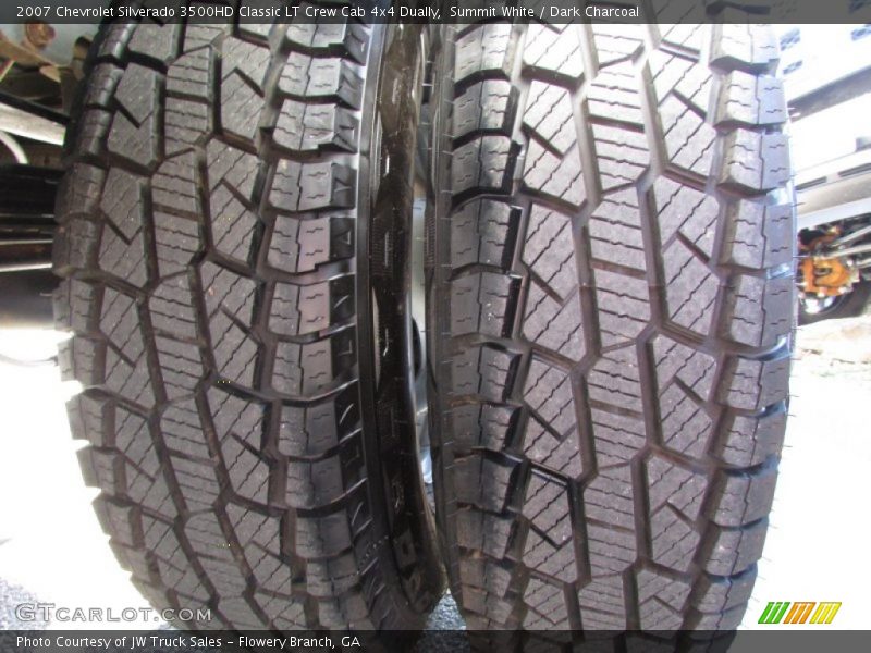 Summit White / Dark Charcoal 2007 Chevrolet Silverado 3500HD Classic LT Crew Cab 4x4 Dually