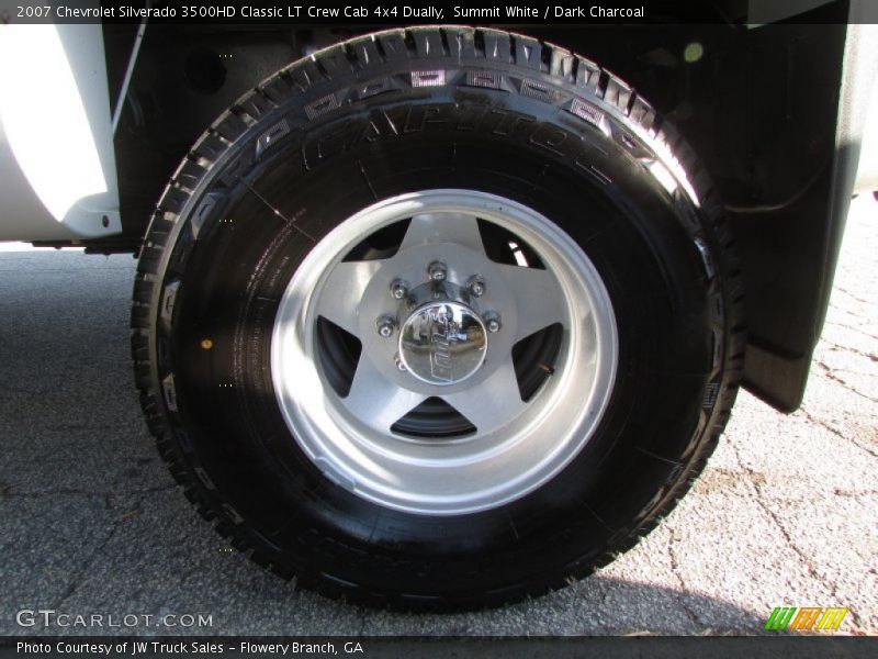 Summit White / Dark Charcoal 2007 Chevrolet Silverado 3500HD Classic LT Crew Cab 4x4 Dually