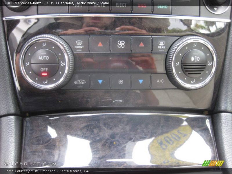 Controls of 2008 CLK 350 Cabriolet