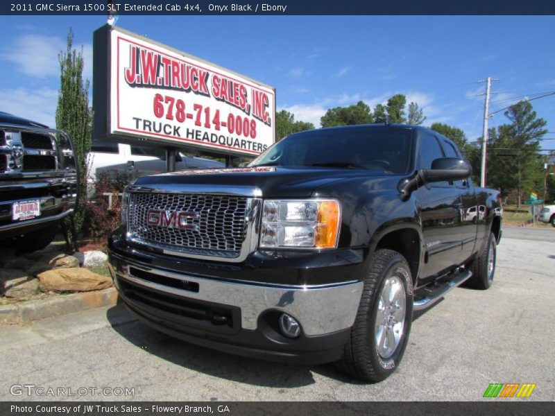 Onyx Black / Ebony 2011 GMC Sierra 1500 SLT Extended Cab 4x4