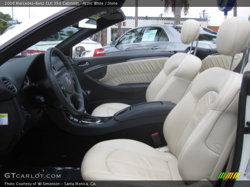 Front Seat of 2008 CLK 350 Cabriolet