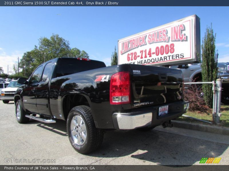 Onyx Black / Ebony 2011 GMC Sierra 1500 SLT Extended Cab 4x4
