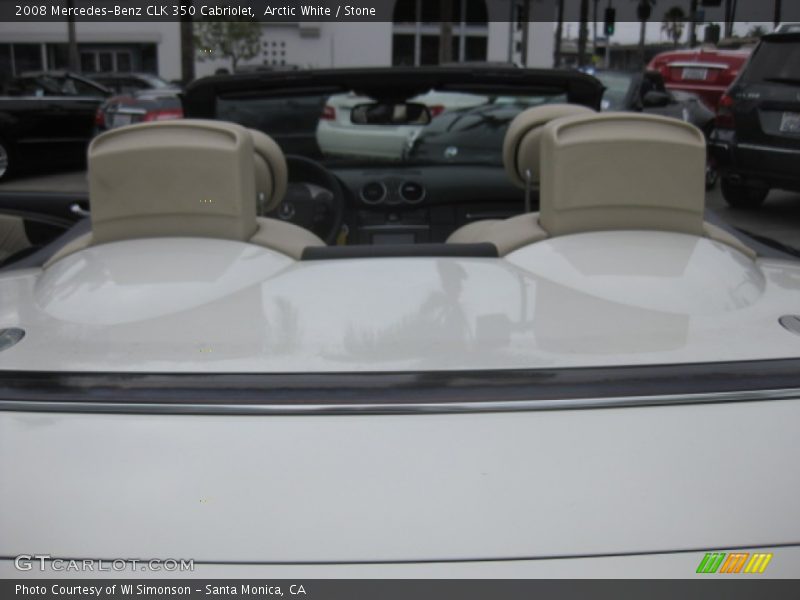 Arctic White / Stone 2008 Mercedes-Benz CLK 350 Cabriolet