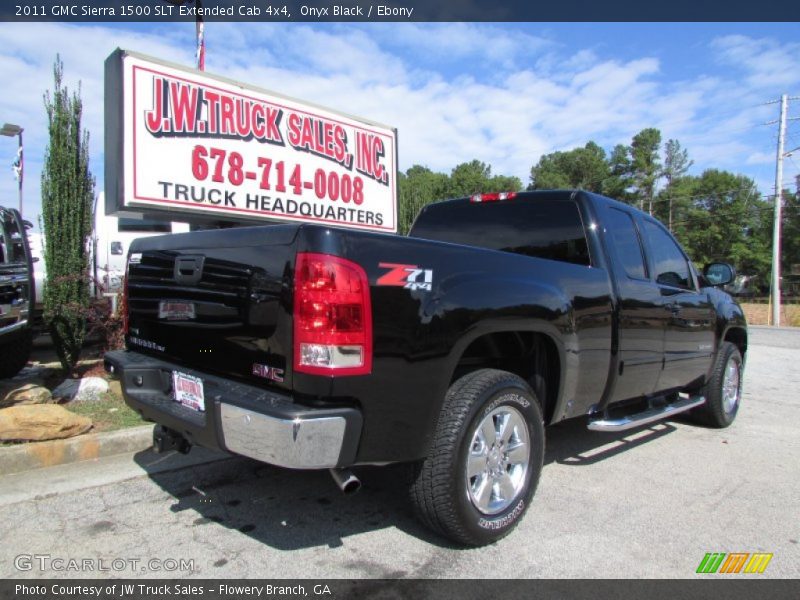 Onyx Black / Ebony 2011 GMC Sierra 1500 SLT Extended Cab 4x4