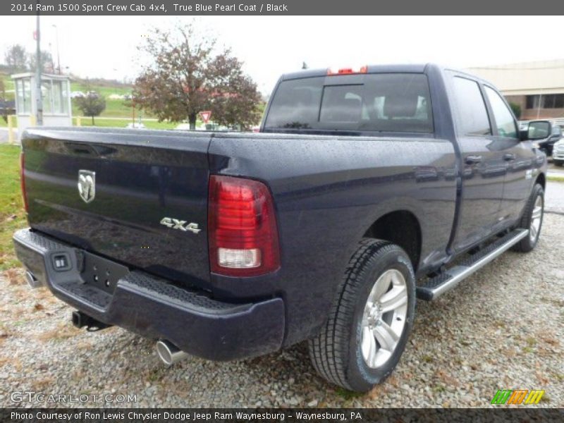 True Blue Pearl Coat / Black 2014 Ram 1500 Sport Crew Cab 4x4
