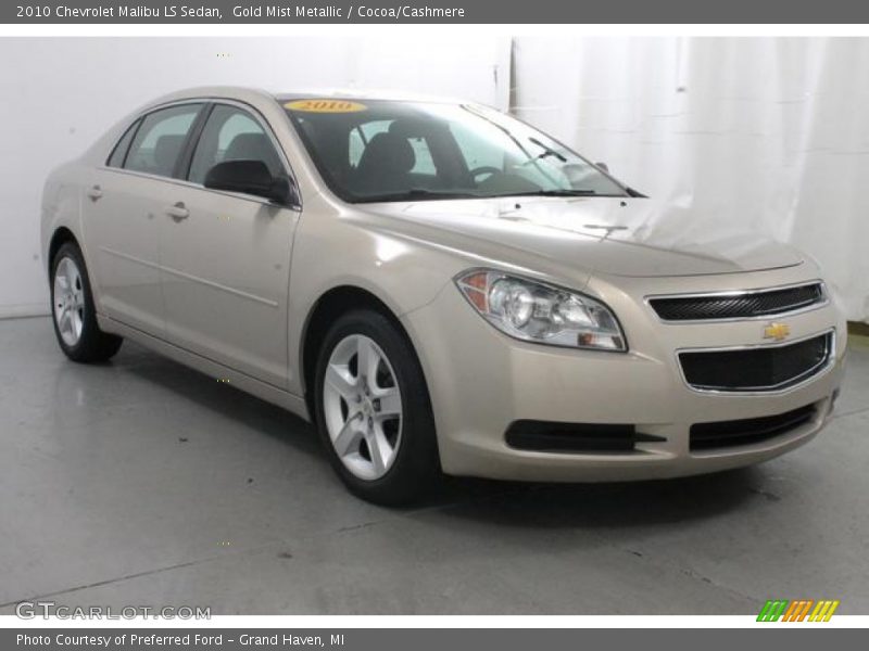 Gold Mist Metallic / Cocoa/Cashmere 2010 Chevrolet Malibu LS Sedan