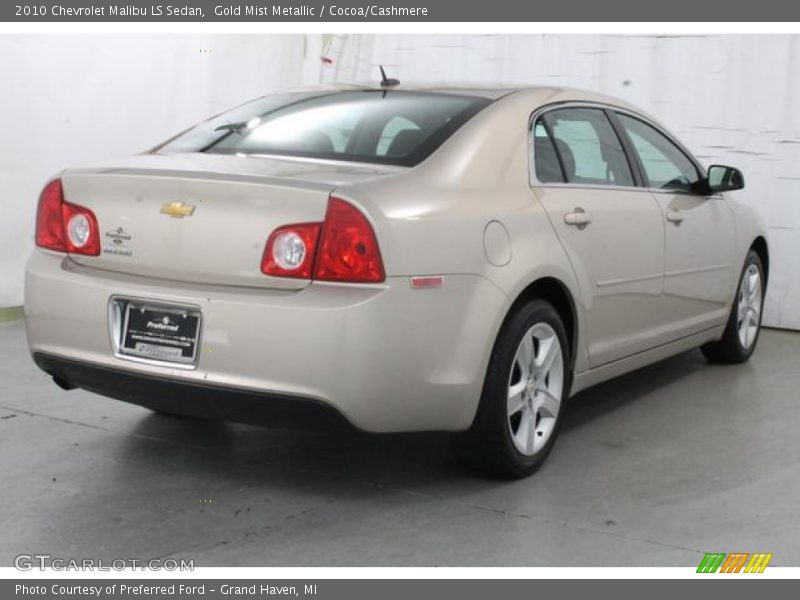 Gold Mist Metallic / Cocoa/Cashmere 2010 Chevrolet Malibu LS Sedan