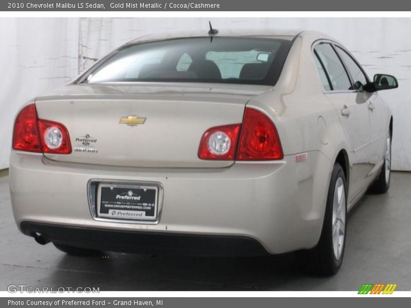 Gold Mist Metallic / Cocoa/Cashmere 2010 Chevrolet Malibu LS Sedan