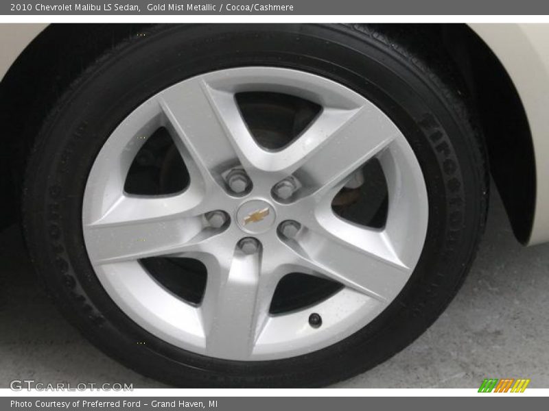 Gold Mist Metallic / Cocoa/Cashmere 2010 Chevrolet Malibu LS Sedan
