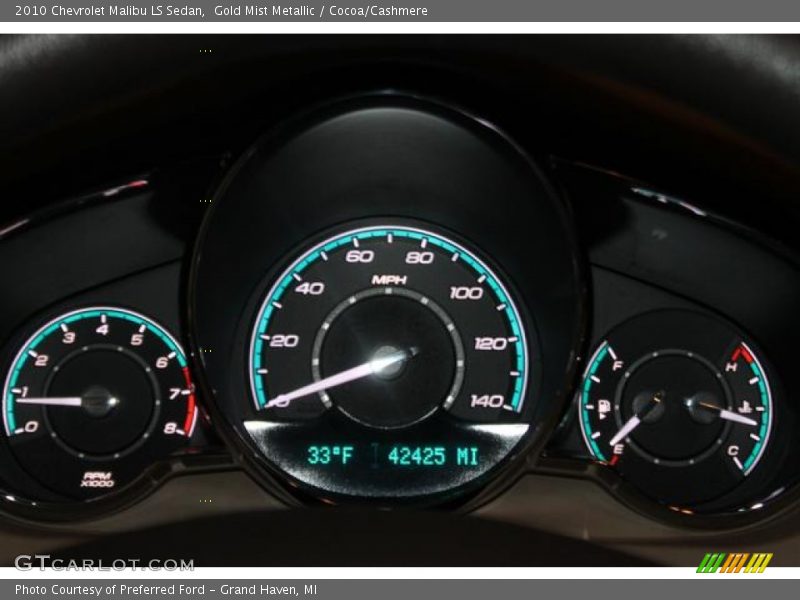 Gold Mist Metallic / Cocoa/Cashmere 2010 Chevrolet Malibu LS Sedan