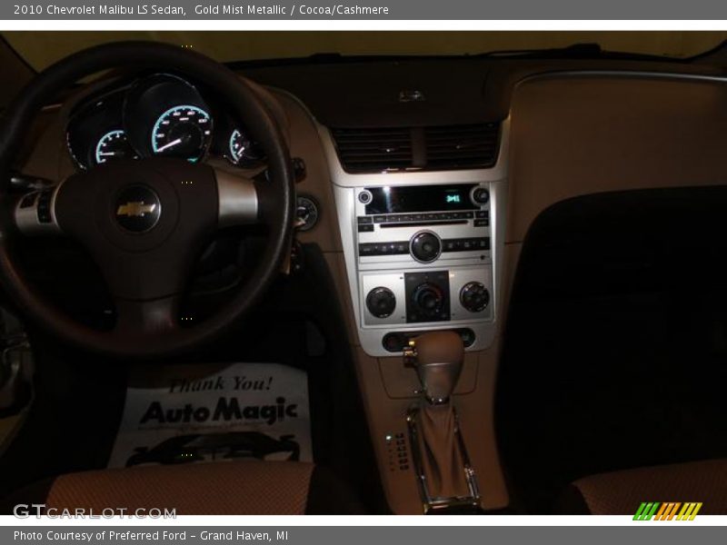 Gold Mist Metallic / Cocoa/Cashmere 2010 Chevrolet Malibu LS Sedan