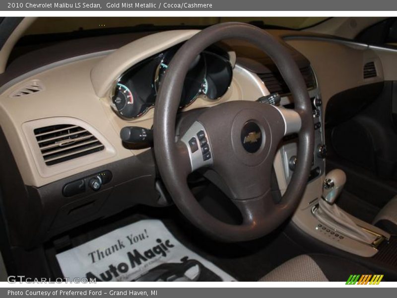 Gold Mist Metallic / Cocoa/Cashmere 2010 Chevrolet Malibu LS Sedan