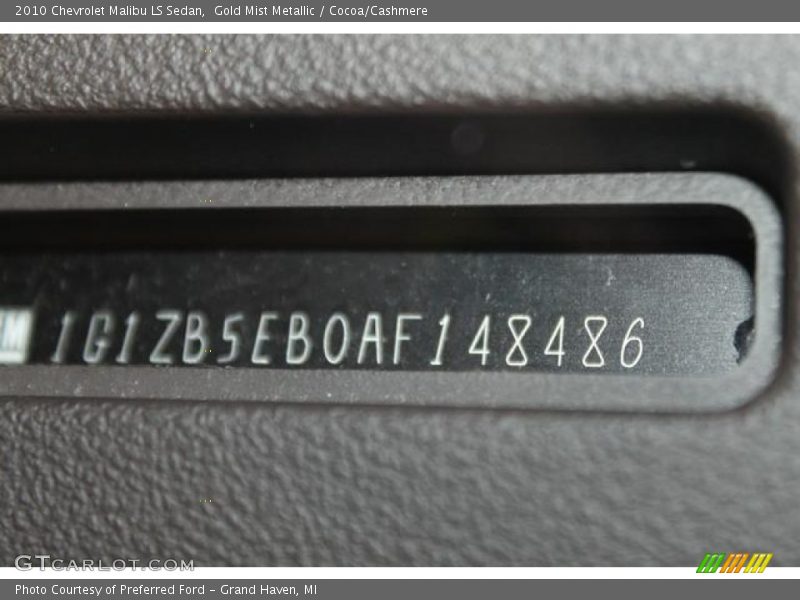 Gold Mist Metallic / Cocoa/Cashmere 2010 Chevrolet Malibu LS Sedan