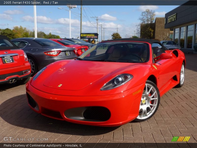 Red / Tan 2005 Ferrari F430 Spider