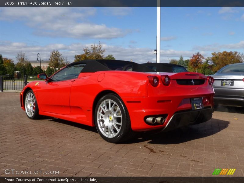 Red / Tan 2005 Ferrari F430 Spider