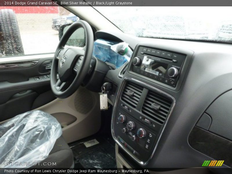 Billet Silver Metallic / Black/Light Graystone 2014 Dodge Grand Caravan SE