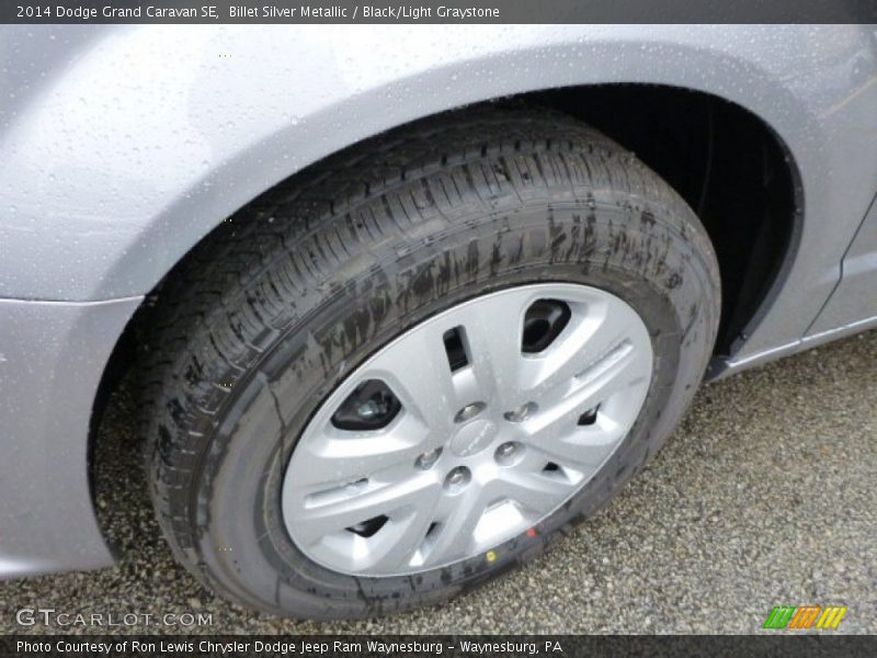 Billet Silver Metallic / Black/Light Graystone 2014 Dodge Grand Caravan SE