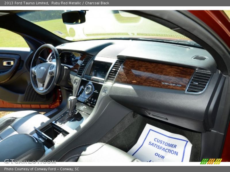 Ruby Red Metallic / Charcoal Black 2013 Ford Taurus Limited