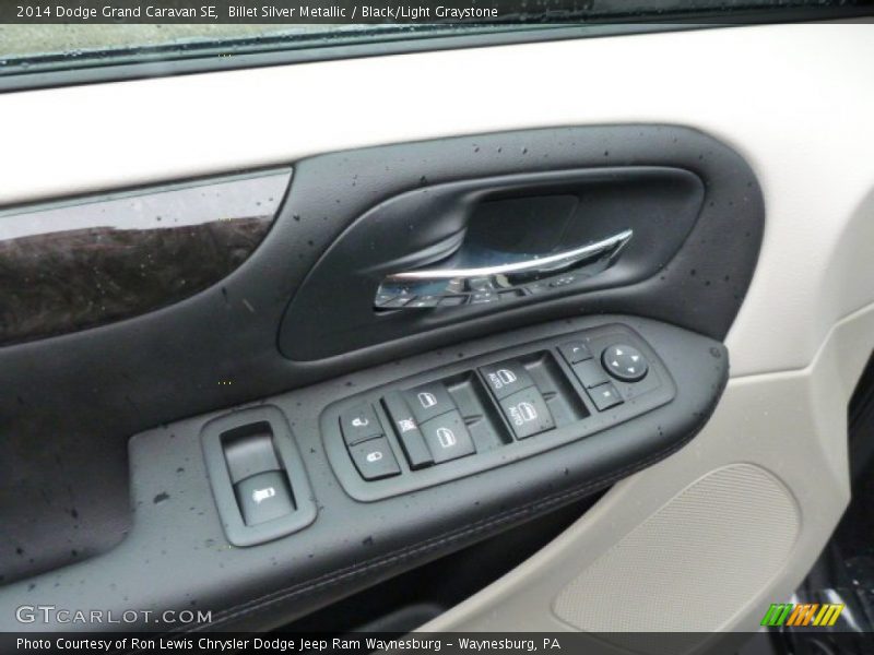Billet Silver Metallic / Black/Light Graystone 2014 Dodge Grand Caravan SE