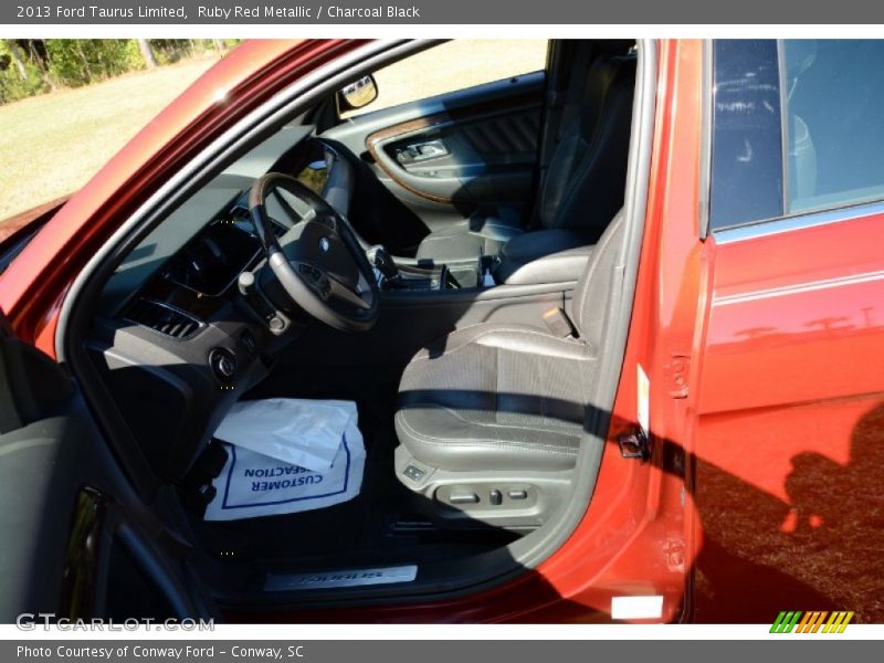 Ruby Red Metallic / Charcoal Black 2013 Ford Taurus Limited