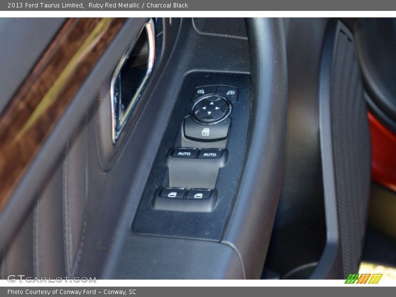 Ruby Red Metallic / Charcoal Black 2013 Ford Taurus Limited