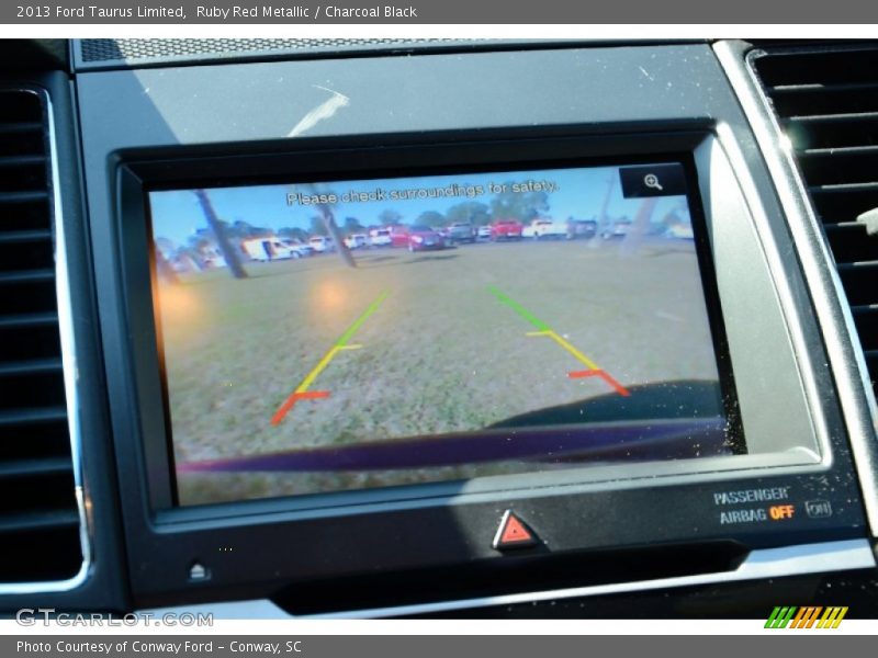 Ruby Red Metallic / Charcoal Black 2013 Ford Taurus Limited