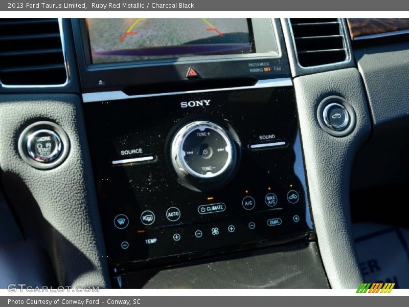 Ruby Red Metallic / Charcoal Black 2013 Ford Taurus Limited