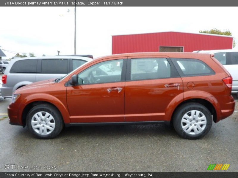 Copper Pearl / Black 2014 Dodge Journey Amercian Value Package