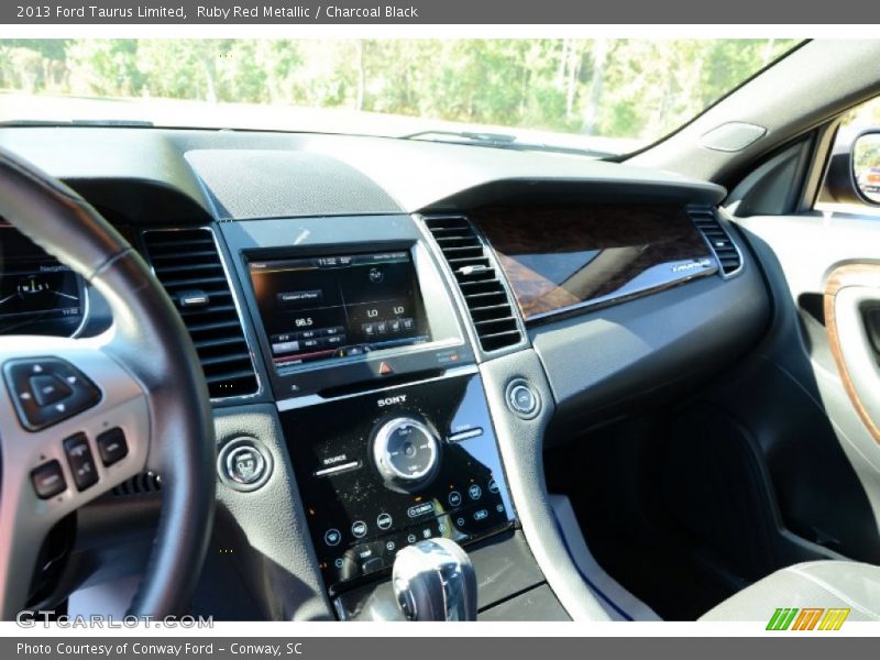 Ruby Red Metallic / Charcoal Black 2013 Ford Taurus Limited