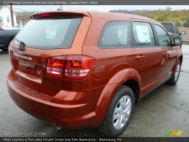 Copper Pearl / Black 2014 Dodge Journey Amercian Value Package