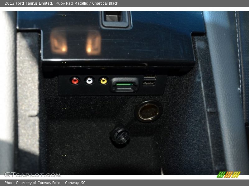 Ruby Red Metallic / Charcoal Black 2013 Ford Taurus Limited