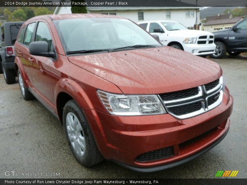 Copper Pearl / Black 2014 Dodge Journey Amercian Value Package