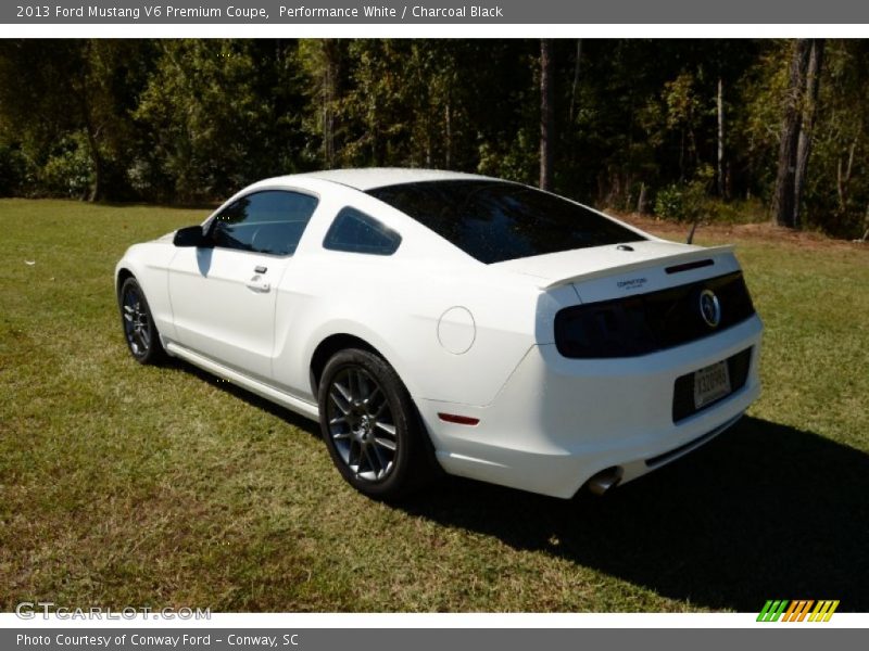 Performance White / Charcoal Black 2013 Ford Mustang V6 Premium Coupe