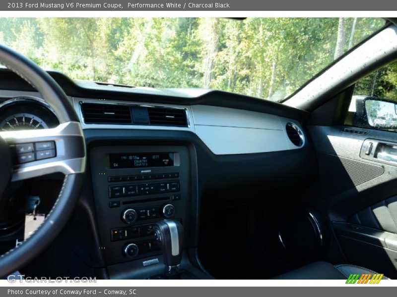 Performance White / Charcoal Black 2013 Ford Mustang V6 Premium Coupe