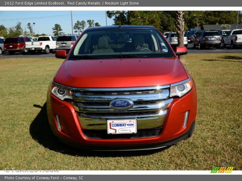 Red Candy Metallic / Medium Light Stone 2012 Ford Edge Limited EcoBoost