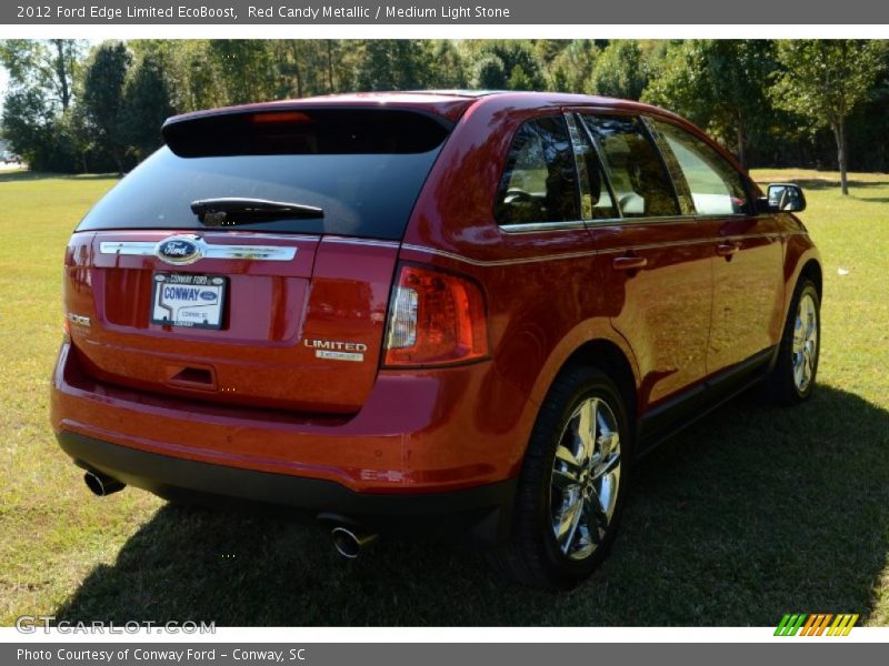 Red Candy Metallic / Medium Light Stone 2012 Ford Edge Limited EcoBoost