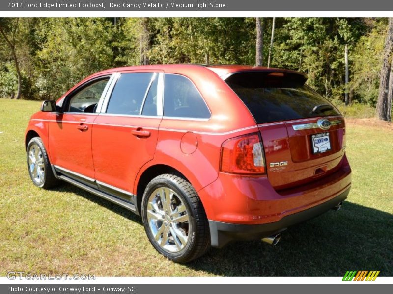 Red Candy Metallic / Medium Light Stone 2012 Ford Edge Limited EcoBoost