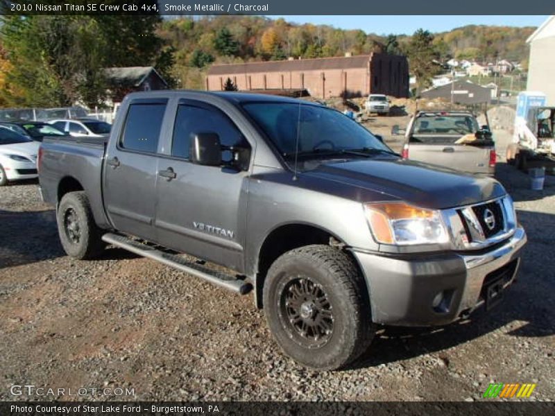 Smoke Metallic / Charcoal 2010 Nissan Titan SE Crew Cab 4x4