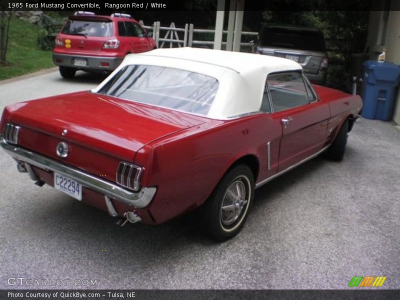 Rangoon Red / White 1965 Ford Mustang Convertible