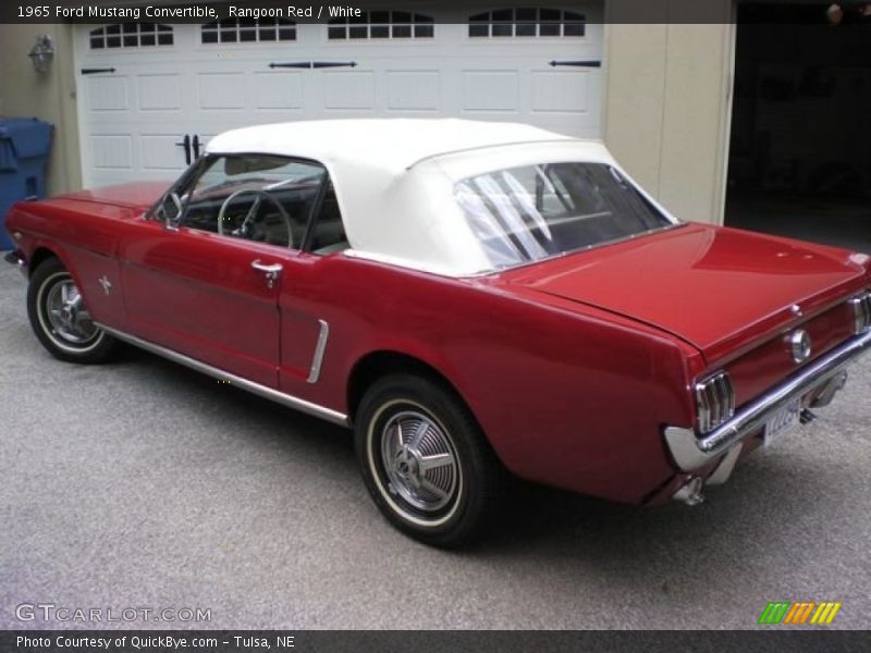 Rangoon Red / White 1965 Ford Mustang Convertible