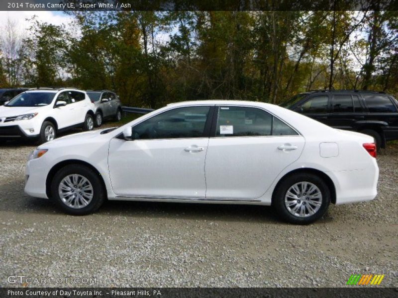 Super White / Ash 2014 Toyota Camry LE